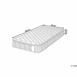 BELIANI Matelas En Tissu Blanc 90x200 - Blanc 5 BELIANI Matelas En Tissu Blanc 90x200 - Blanc -Matelas Boutique 10056018 3