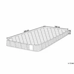 BELIANI Matelas En Tissu Beige 160x200 - Beige 5 BELIANI Matelas En Tissu Beige 160x200 - Beige -Matelas Boutique 10056023 3