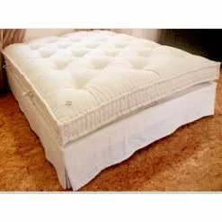 ARTISAN AVEYRON Matelas Artisanal Enfant En Laine Vierge (Taille Matelas BABY : 70 X 140 Cm)