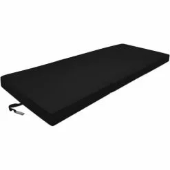 Beautissu Pouf Pliable Campix - Matelas Pliant De Voyage Noir, 190x60x7 Cm -Matelas Boutique 11513321 3