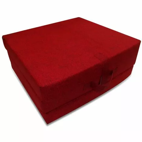 Matelas En Mousse Pliable En 3 Sections 190x70x9 Cm Rouge VidaXL 2 Matelas En Mousse Pliable En 3 Sections 190x70x9 Cm Rouge VidaXL – Image 2
