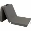 Matelas En Mousse Pliable En 3 Sections 190x70x9 Cm Gris VidaXL