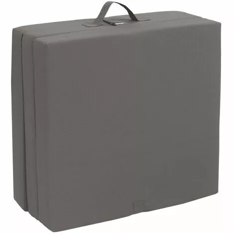 Matelas En Mousse Pliable En 3 Sections 190x70x9 Cm Gris VidaXL 4 Matelas En Mousse Pliable En 3 Sections 190x70x9 Cm Gris VidaXL – Image 4