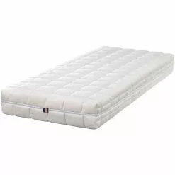 KING OF DREAMS Natural Matelas 90x190 Souple En Latex Naturel 80 Kg/m3 - DEHOUSSABLE - 21 Cm - Compatible Literies électriques