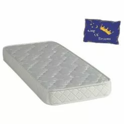 KINGOFDREAMS Baby Dream Matelas 60x120 Mousse Poli Lattex - Hauteur 15 Cm - Anti-acariens Antibactériens Hypoallergénique