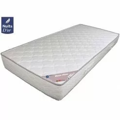 Nuits D'Or Matelas 90x200 Densité 30 Kg/m3 - Hauteur 18 Cm - Soutien Ferme - Orthopédique