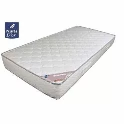 NUITS D'OR Doux Rve Matelas 90x190 Densité 30 Kg/m3 - Hauteur 18 Cm - Soutien Ferme + Protège Matelas OFFERT