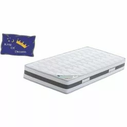 KING OF DREAMS Matelas 70x190 Mousse à Mémoire De Forme 50 Kg/m3 - Trés Ferme - 23 Cm King