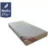NUITS D'OR Matelas 20 Cm Soutien Trés Ferme 70x190 Mousse Mémoire De Forme 55 Kg/m3 + Protège Matelas OFFERT Up&down Visco