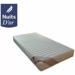 NUITS D'OR Matelas 20 Cm Pour Sommier Electrique Ou Mécanique Soutien Trés Ferme 70x190 Mousse Mémoire De Forme 55 Kg/m3 + Oreiller à Mémoire De Forme OFFERT Valeur 89 Û Up&down Visco -Matelas Boutique 14287240 4