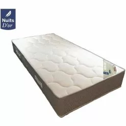 NUITS D'OR Matelas 70x190 Densité 35 Kg/m3 - 24 CM - Soutien Ferme + Protège Matelas OFFERT Moonlight -Matelas Boutique 14287332 5