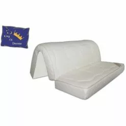 KING OF DREAMS Matelas BZ 140x200 Latex Naturel De Densité 80 Kg/m3 Et Mousse Poli Lattex Indéformable Tissu Strech Trés Résistant - Hauteur 15 Cm - Soutien Ferme + Protège Matelas OFFERT 140x200 GOLD15