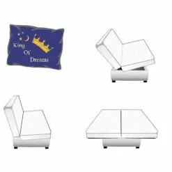 KING OF DREAMS Matelas Clic Clac 130x190 Mousse Poli Lattex Indéformable Tissu Strech Trés Résistant - Hauteur 15 Cm - Soutien Ferme + Oreiller à Mémoire De Forme Valeur 89 Euros OFFERT 130x190 TECHNO15 -Matelas Boutique 14288050 5