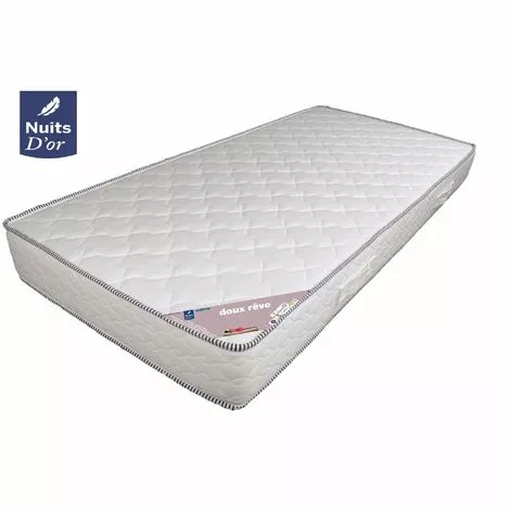 NUITS D'OR Matelas 90x200 Hauteur 18 Cm Soutien Trés Ferme Mousse Haute Résilence HR 30 Kg/m3 - Orthopédique + Protège Matelas OFFERT Rve 90 200 1 NUITS D'OR Matelas 90x200 Hauteur 18 Cm Soutien Trés Ferme Mousse Haute Résilence HR 30 Kg/m3 - Orthopédique + Protège Matelas OFFERT Rve 90 200