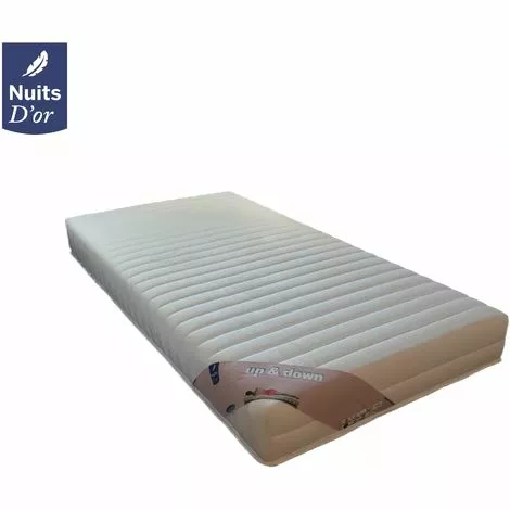 NUITS D'OR Matelas 70x190 Pour Sommiers Articulés Mousse HR 35 Kg/m3 Soutien Ferme Hauteur 18 Cm 70 X 190 Up + Protège Matelas OFFERT 1 NUITS D'OR Matelas 70x190 Pour Sommiers Articulés Mousse HR 35 Kg/m3 Soutien Ferme Hauteur 18 Cm 70 X 190 Up + Protège Matelas OFFERT