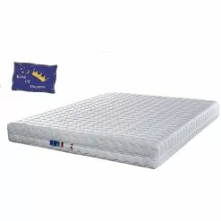 KING OF DREAMS Matelas 80x190 Pour Sommier Electrique Ou Mécanique TPR - Mousse Poli Lattex - 20 Cm Déhoussable - Soutien Ferme + Protège Matelas OFFERT 80 190 Pink -Matelas Boutique 14288784 4