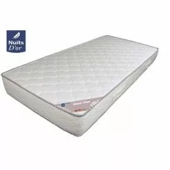 NUITS D'OR Lot De 2 Matelas 90x190 - Hauteur 18 Cm - Soutien Ferme - Mousse Haute Résilence HR 30 Kg/m3 - Orthopédique - Rve Doux 90 190