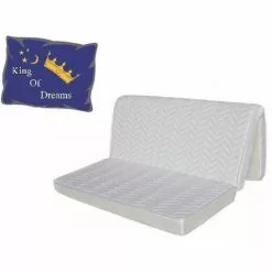 KING OF DREAMS Matelas BZ 15cm Ferme 160x200 Mousse Indéformable Tissu Renforcé + Protège Matelas + Oreiller Mémoire De Forme OFFERTS