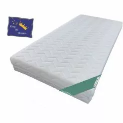 KING OF DREAMS Lot 2 Matelas 70x190 - 19 Cm Trés Ferme Déhoussable - Mousse Indéformable + 2 Oreillers Mémoire + 2 Protèges Matelas OFFERTS -Matelas Boutique 14291383 4