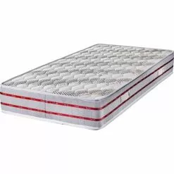 KING OF DREAMS Matelas 80x190 Tissu Bambou Mousse Indéformable Ferme 24 CM + Oreiller Mémoire De Forme 24 CM + Protège Matelas OFFERTS 80 190