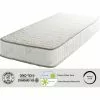 LITERIEJULIEN Matelas Super 100x200 X 23 Cm + Oreiller Visco - Trés Ferme - Face Hiver Pure Laine Merinos - Noyau Poli Lattex HR Derniére Génération - Trés Respirant