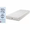 LITERIEJULIEN Matelas 90x200 X 19 Cm Trés Ferme + Oreiller Visco - Déhoussable Housse Lavable - Noyau Poli Lattex HR Derniére Génération - Antibactérien - Anti-acariens