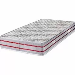 KINGOFDREAMS Matelas 140x190 Tissu Bambou Mousse Poli Lattex Indéformable - Hauteur 24 Cm - Soutien Trés Ferme - Orthopédique Bamboo 140 190