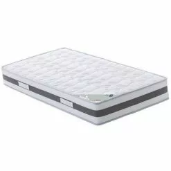 LITERIEJULIEN Matelas Mémoire De Forme 60 Kg/m3 120x190 X 23 Cm Trés Ferme - 7 Zones De Confort - Noyau Poli Lattex HR Derniére Génération - Trés Respirant