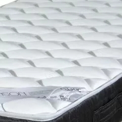 EBAC LITERIE Matelas Robinson 140x190 - Ressorts Ensachés - Hauteur 21 Cm - Indépendance Couchage - Blanc/Ecru/Ivoire -Matelas Boutique 14371162 3