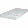 EBAC LITERIE Matelas Marly 90x190 - Mousse - Hauteur 16 Cm - Soutien Morphologique 3 Zones Confort - Blanc/Ecru/Ivoire