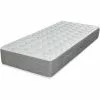 EBAC LITERIE Matelas Rhodes 90x190 - Ressorts Ensachés - Hauteur 24 Cm - Indépendance De Couchage - Blanc/Ecru/Ivoire