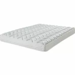 EBAC LITERIE Matelas Melissa 140x190 - Mousse - Hauteur 13 Cm - Soutien 3 Zones Confort - Blanc/Ecru/Ivoire