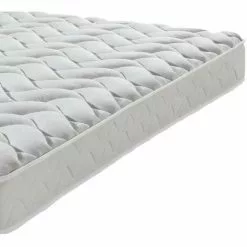 EBAC LITERIE Matelas Melissa 140x190 - Mousse - Hauteur 13 Cm - Soutien 3 Zones Confort - Blanc/Ecru/Ivoire -Matelas Boutique 14371618 3