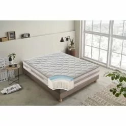 ILOVESLEEP Matelas 90x190 à Ressorts Ensachés - Mémoire De Forme à 9 Zones