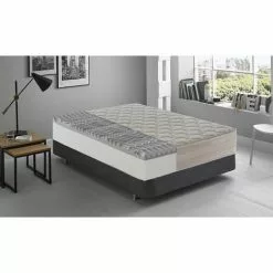 ILOVESLEEP Matelas 80x200 à Mémoire De Forme Avec 5 Cm De Mémoire à 9 Zones Différenciées Hauteur 25 Cm Modèle Roma