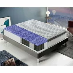ILOVESLEEP Matelas 80x200 à Ressorts Ensachés -mémoire De Forme - à 13 Zones Modèle Positano
