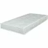 EBAC LITERIE Matelas Morgan 80x190 - Mousse - Hauteur 17 Cm - Soutien 3 Zones Confort - Blanc/Ecru/Ivoire