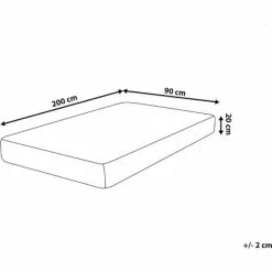 BELIANI Matelas En Mousse Blanc 90x200 - Blanc 5 BELIANI Matelas En Mousse Blanc 90x200 - Blanc -Matelas Boutique 15360442 3