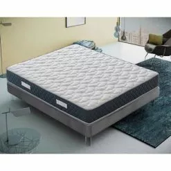 ILOVESLEEP Matelas 90x190 à Mémoire De Forme 11 Zones Différenciées 21cm De Hauteur Modèle Olympe