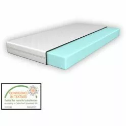 [neu.haus] Matelas De Bébé D'enfant Épaisseur 11 Cm Hypoallergénique Imperméable Fabriqué En EU Mousse Froid Antiallergique 23 Kg/m³ 60 X 120 Cm