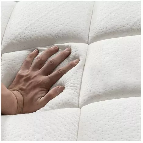 SOFAREVA Matelas Buckingham Empereur | Sur-matelas Integre | 7 Zones | 60x120cm | Epaisseur 22cm | Mousse Memoire De Forme | - GRIS 3 SOFAREVA Matelas Buckingham Empereur | Sur-matelas Integre | 7 Zones | 60x120cm | Epaisseur 22cm | Mousse Memoire De Forme | - GRIS – Image 3