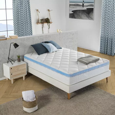 MARCKONFORT Matelas à Mémoire De Forme Gel Active 150x190. 25 Cm D'épaisseur - BLANC 2 MARCKONFORT Matelas à Mémoire De Forme Gel Active 150x190. 25 Cm D'épaisseur - BLANC – Image 2