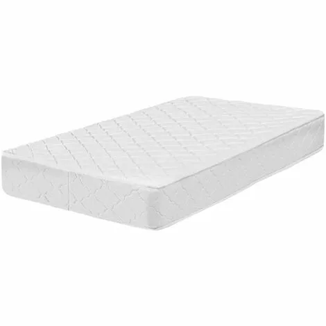 BELIANI Matelas En Mousse Blanc 80x200 - Blanc 1 BELIANI Matelas En Mousse Blanc 80x200 - Blanc