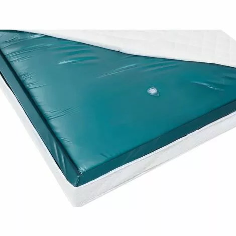 BELIANI Matelas à Eau En Plastique Bleu - Bleu 2 BELIANI Matelas à Eau En Plastique Bleu - Bleu – Image 2