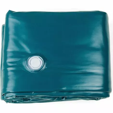 BELIANI Matelas à Eau En Plastique Bleu - Bleu 4 BELIANI Matelas à Eau En Plastique Bleu - Bleu – Image 4