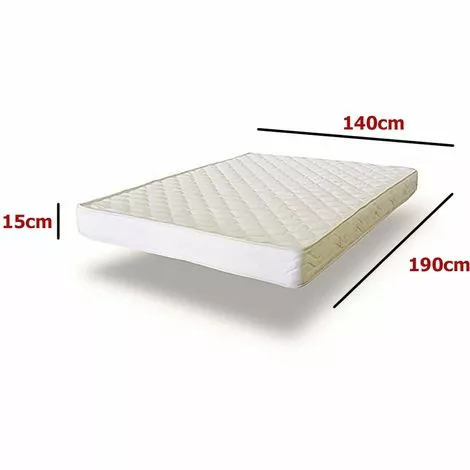 MOBILIER DECO DREAM - Matelas Eco 140x190 15 Cm - Blanc 5 MOBILIER DECO DREAM - Matelas Eco 140x190 15 Cm - Blanc – Image 5