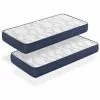 DORMALIT Matelas 90x190 LOT 2 AIR LATEX Epaisseur 18 CM Renforcement Lombaire En Latex Juvenil