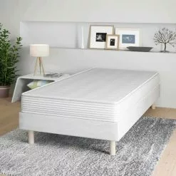 MOBILIER DECO DREAM - Matelas Eco 90x190 15 Cm - Blanc