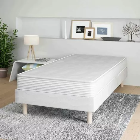 MOBILIER DECO DREAM - Matelas Eco 90x190 15 Cm - Blanc 1 MOBILIER DECO DREAM - Matelas Eco 90x190 15 Cm - Blanc