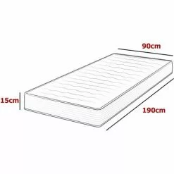 MOBILIER DECO DREAM - Matelas Eco 90x190 15 Cm - Blanc 7 MOBILIER DECO DREAM - Matelas Eco 90x190 15 Cm - Blanc -Matelas Boutique 18528626 4